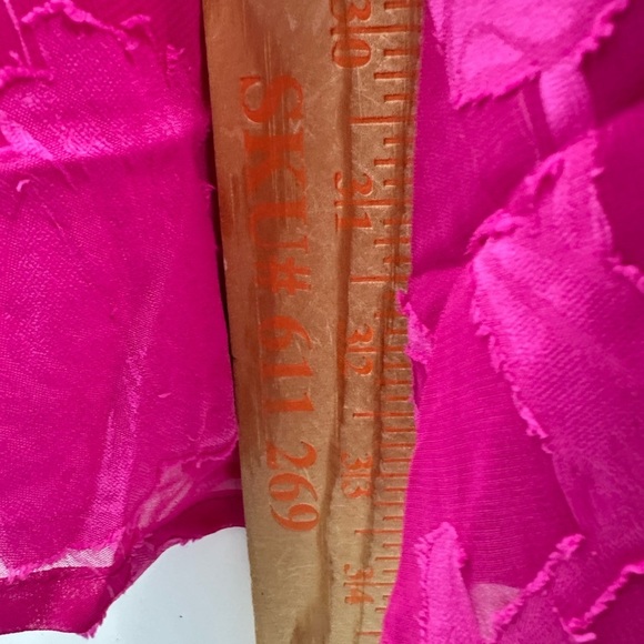 BAND OF THE FREE Kiss me fuchsia peplum ruffled textured party mini dress NWT M - Picture 13 of 16